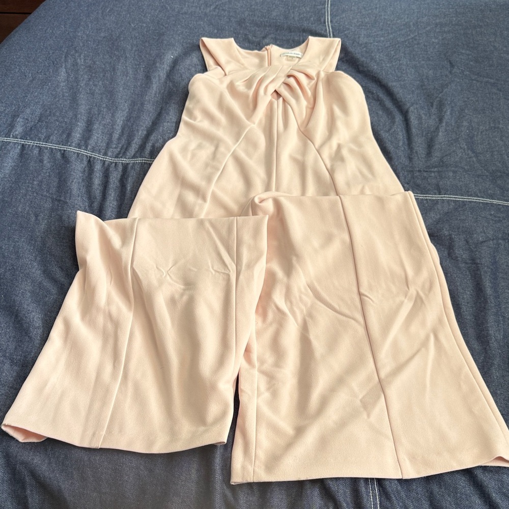 Calvin Klein Soft Peach Sleeveless Jumpsuit